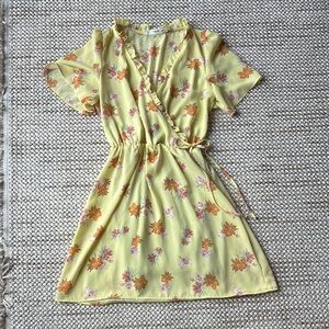 All in Favor Pink and Orange Mini Sundress